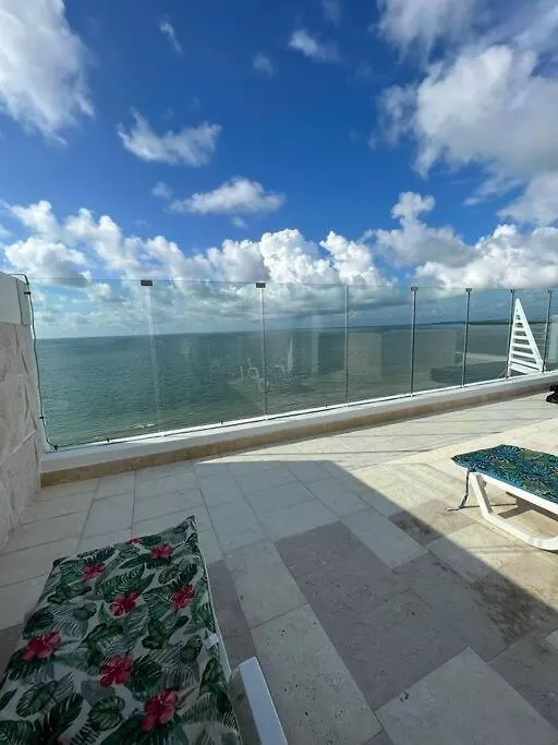 Zona Morros Cartagena Apto 2 Hab Con Jacuzzi Y Terraza Bbq, Wifi Y Frente A La Playa Apartment